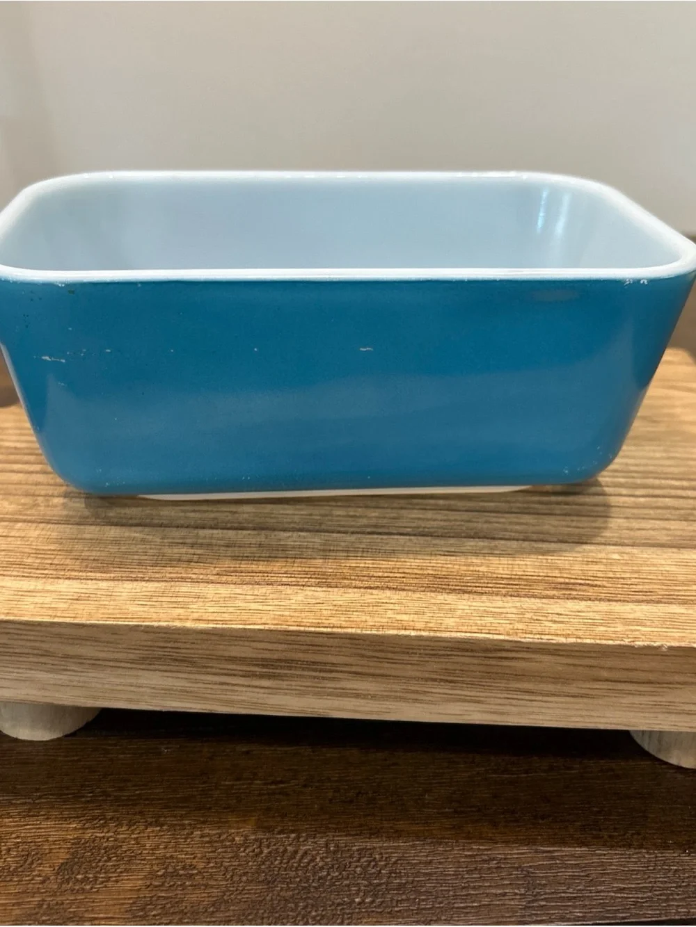 Pyrex Blue Glass Rectangular Refrigerator Dish